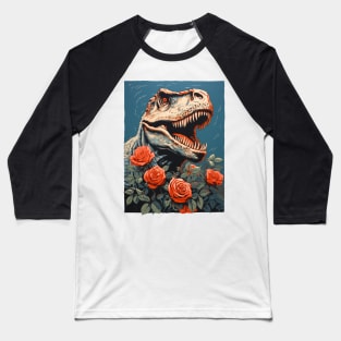 Romantic Dino Baseball T-Shirt